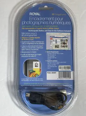 29449t Royal Digital Photo Frame With Motion Sensor Magnet And Clip Holds 60 Pictures #2