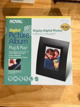 39115y Royal 5.6 Inch Pf56 Lcd Display Digital Picture Frame In Box Never Used