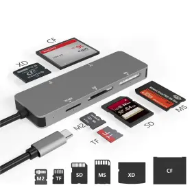 Cr304-c-f Rytaki Pro Usb C Xd Picture Card Reader Type 5gps High Speed Tf/sd/ms/m2/xd/cf 6 Inch