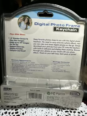0020109 Sakar Digital Photo Frame Keychain 1.5 Inch Color Lcd Monitor Nisp #3