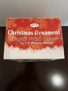 2133114690 Sakar Digital Christmas Ornament Photo Frame #2
