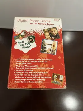 2133114690 Sakar Digital Christmas Ornament Photo Frame #3