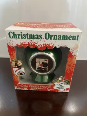 2133114690 Sakar Digital Christmas Ornament Photo Frame