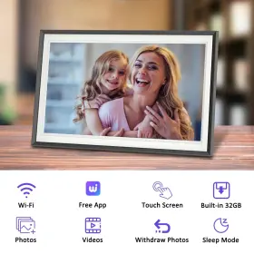 Sammix 971286946273 Digital Picture Frame 15.6 Inch 32gb Large Wifi Photo 1 #3