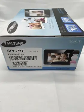 Spf-71e Samsung Digital Photo Frame 7 Inch Wide Black 120 Mb - New Sealed #2