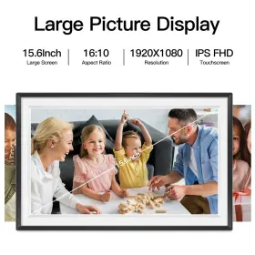 Hy-156c Sbusfgt 15.6inch Extra Large Digital Picture Frame Wifi Smart Photo 192 #2