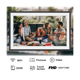 Hy156-b Sbusfgt Frameo 15.6ftft Wifi Digital Picture Frames 32gb Smart Touch Screen Pho #3
