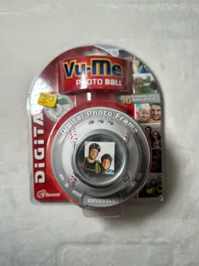 23563 Senario Vu-me Photo Ball Lcd Digital Frame Baseball 1.5 Inch Usb Full-color