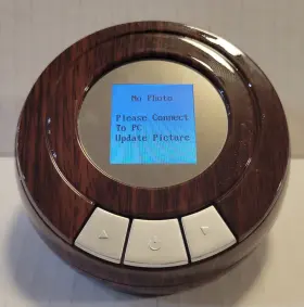 Senario 708876226462 Photosphere Digital Photo Display Faux Wood