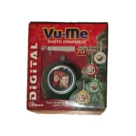 30007 Senario Vu-me Digital Photo Christmas Ornament 70 Display 1.5 Inch Lcd Screen Green