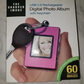 1619464 Sharper Image The Usb 2.0 Rechargeable Vintage Digital Photo Album Keychain