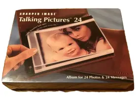 Gc600 Sharper Image New Talking Pictures Album For 24 4x6 Photos And Messages
