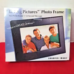 Gc6o6-blk Sharper Image Inch Talking Pictures Photo Frame New And Sealed