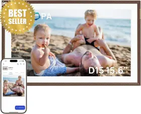 Shenzhen G-world Technology Incorporated Company 445032344334 15.6 Inch Digital Picture Frame Fhd Touchscreen 32gb With Slideshow And Gift Mode