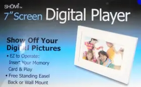 070aw01 Shomi Digital Picture Photo Frame 7 Inch Screen Player