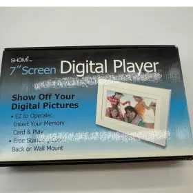 S7idpf10 Shomi 7 Inch Digital Picture Frame Play Memory Card Usb W Stand -works Well