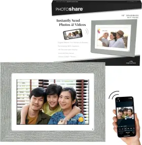 Fsm010sg Simply Smart Home Photoshare 10 Inch Digital Wifi Photo Frame Seagrass - Send And Video From Phone #2