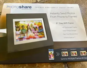 Fsm08gry Simply Smart Home Photoshare 8 Inch Wifi Digital Picture Frame Gb 5 000 Photos