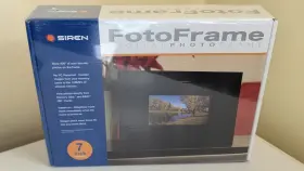 Siren 189121000387 Fotoframe Digital Photo Frame Black 7 Inch Pc Or Mac Holds 400 Pic New Sealed