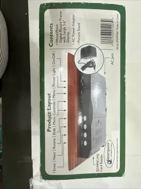 Spdpf56e Smart Parts 092566910039 Smartparts Digital Picture Frame 5.6 Inch Wood Finish New In Box 8x7 #2