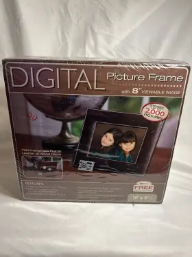Smart Parts 092566940012 Leather Or Wood Frame With 8 Inch Digital Picture Viewing Area New In Box