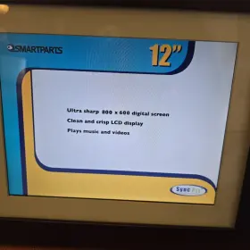 Spx12 Smart Parts Smartparts 12.1 Inch Digital Picture Frame Tested And Working With Power Adaptor Remote #3