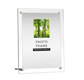 Uvk5 Snow Modern Acrylic Photo Frame - Desktop/free Standing 5x7