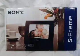 Dpf-d75 Sony 027242786912 7-inch Lcd Digital Photo Frame Black - Never Opened