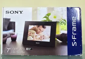 Dpf-a73 Sony 7 Inch Digital Photo Frame S-frame In Black / Noir New Sealed