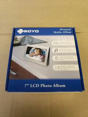 Soyo 660475308010 Personal Media Album 7 Inch Digital Picture Frame Mp3 Player Alarm Clock