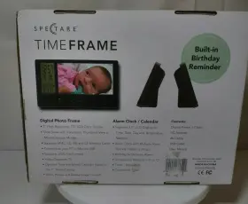 Spe Tare 094922786111 Timeframe 7 Inch Digital Picture Frame And Clock New #3