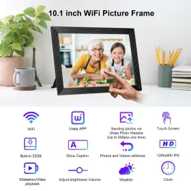 Ssa 761426914851 32gb 10.1 Inch Wifi Digital Photo Frame 1280 800 Ips Touch Screen Share Mom #3