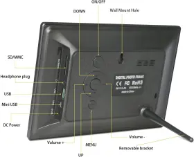 7010 Ssini Digital Picture Frames Electronic Photo Frame Small Video #3
