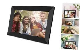Y102 Ssya Wifi Digital Picture Frame 10.1 Inch Ips Touch Screen Hd Display Black