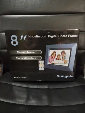 Pf801 Sungale 884945000192 8 Inch Hi Definition Digital Photo Frame Model With Remote New