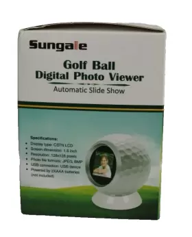 Pf157 Sungale 884945000932 New In Box- Golf Ball Digital Photo Viewer-automatic Slide Show #3