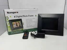 Ad801 Sungale 8 Inch Digital Photo Frame With Remote Slideshow Plays Music And Video