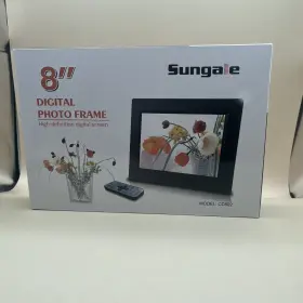 Cd802 Sungale 8 Inch Digital Photo Frame With Remote Hd Slideshow