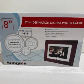Cd806 Sungale 8 Inch Digital Picture Frame High Definition Wide Color Screen