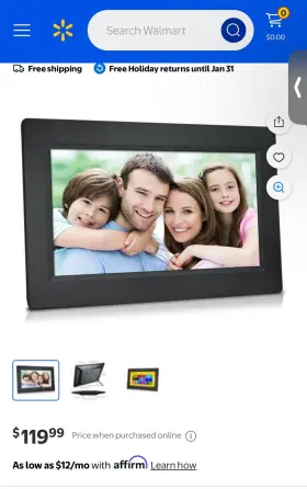 Cpf1510 Sungale 10.1 Inch Cloud Frame Led Digital Picture Black