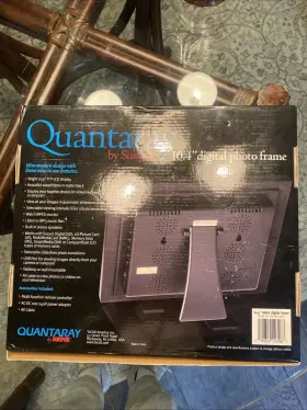 Sunpak 090729123074 Quantaray By 10.4 Inch Digital Photo Frame Rosewood New Not Opened #2