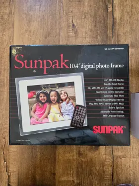 Sunpak 090729608342 10.4 Inch Portable Digital Photo Album Picture Frame White #3