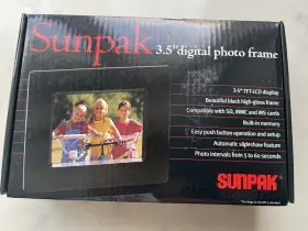 Sf-035-22200lr Sunpak Digital Photo Frame 3.5 Inch Tft Led Display Slideshow Easy Set Up Sealed Box