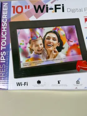 Sdpf1095-b Sylvania Spdf1095-b 10 Inch Wifi Digital Photo Frame Ips Touchscreen W Box Remote