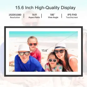 Df108 Tapinsaw Frameo Digital Picture Frame 15.6 Inch 32gb Large Wifi Photo Wi #2