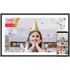 Df108 Tapinsaw Frameo Digital Picture Frame 15.6 Inch 32gb Large Wifi Photo Wi