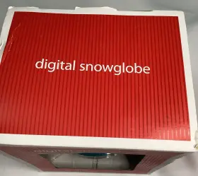 0887630112 Target 70 Digital Photos Frame Snow Globe Christmas Picture Decoration New In Box #3