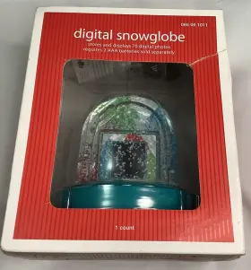 0887630112 Target 70 Digital Photos Frame Snow Globe Christmas Picture Decoration New In Box
