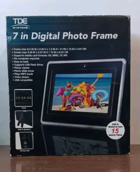 Tde Systems 012495971444 7 In Digital Photo Frame