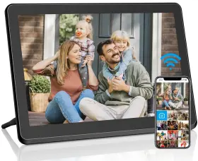 Teftymon 755560815594 Wifi Digital Picture Frame 10.1 Inch Smart Photo Frames With Ips Touch Sc